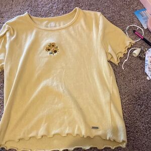 Hollister Yellow Short Sleeve Tee